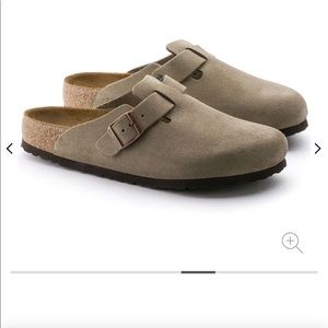 Birkenstock Boston Clog, Size 41, Taupe